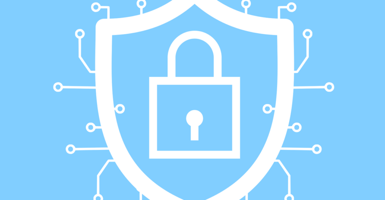 Free cybersecurity lock encryption vector