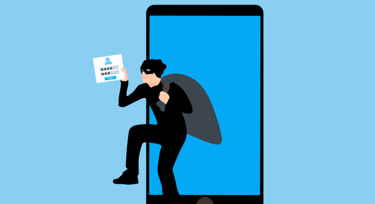 Free hacking data theft online fraud vector