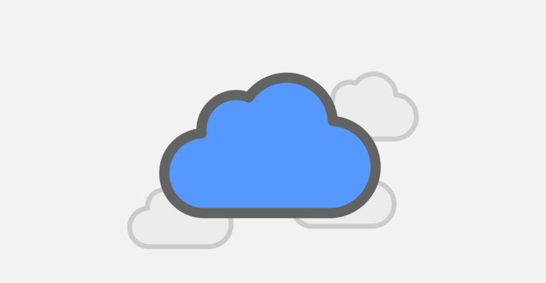 Free cloud storage icon vector