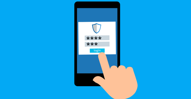 Free password login sign vector