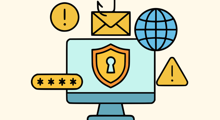 Free cybercrime security scam vector