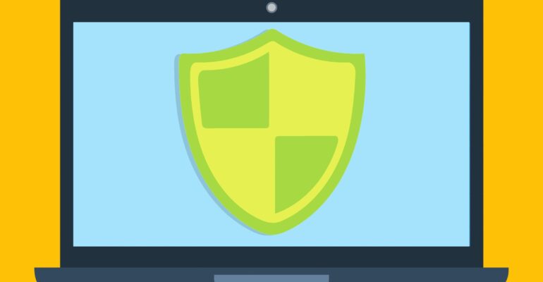 Free antivirus security privacy illustration