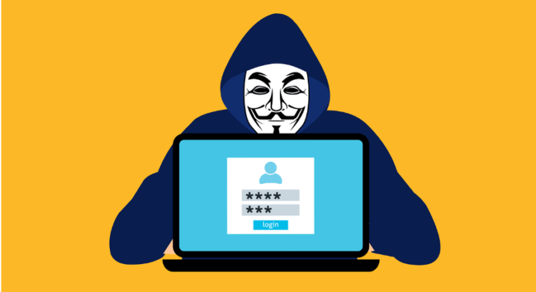 Free hacker anonymous cybersecurity vector